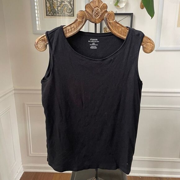 Chico’s The Ultimate Sleeveless Tee Tank Cotton 2 M 12 - Picture 1 of 4